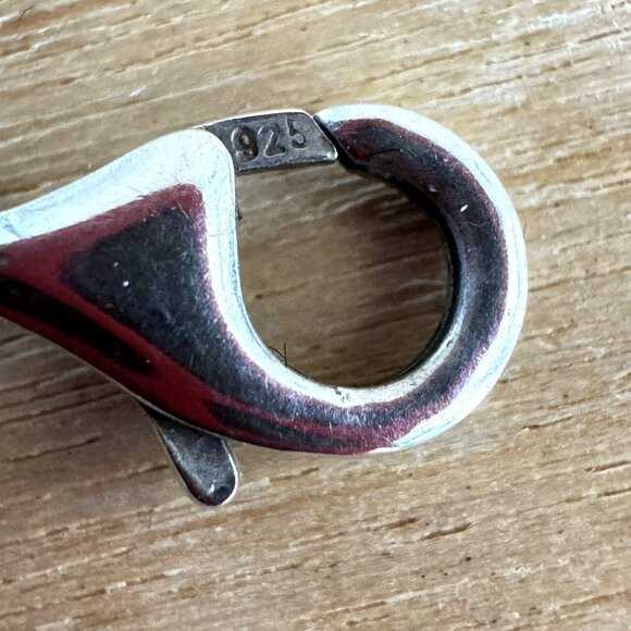 925 STERLING SILVER CHAIN CHARM BEADED BRACELETS - lot of 8 - 102g - Picture 10 of 12